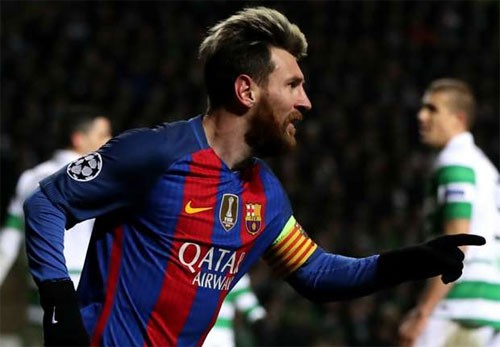 Messi đã có chín bàn tại vòng bảng Champions League mùa này. Ảnh: Reuters.