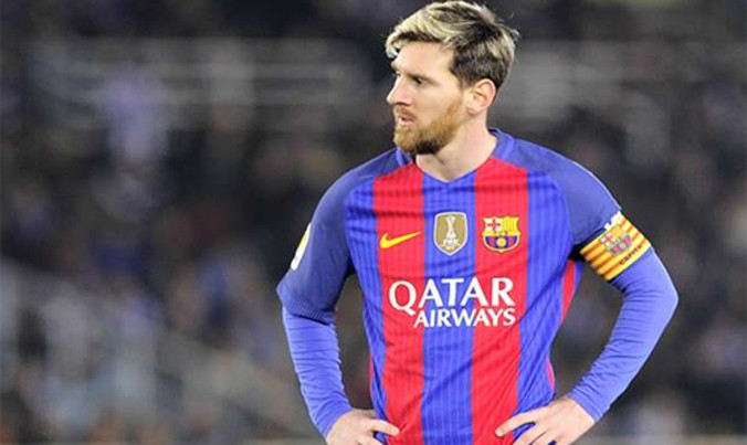 Bàn thắng của Messi không đủ để Barca giành ba điểm ở vòng 13 La Liga. Ảnh: Reuters.