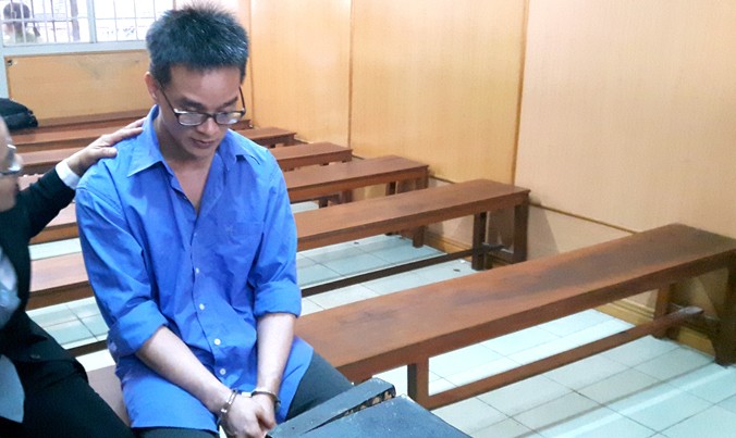Nguyễn Đăng Thành tại phiên tòa ngày 29/11. Ảnh: Tân Châu.