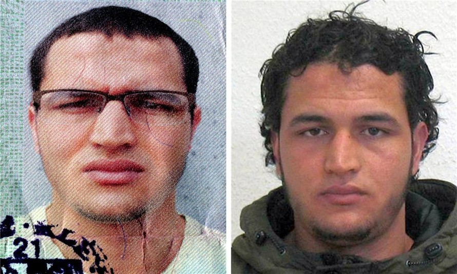 Nghi phạm vụ tấn công khủng bố ở Berlin, Đức, Anis Amri cũng nằm trong mạng lưới chiêu mộ phiến quân ở Đức. Nguồn: Guardian.