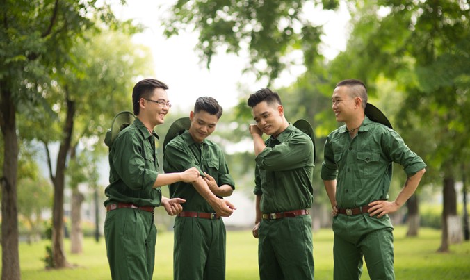 Nhóm Dòng Thời Gian từ trái sang: Quang Tú, Khắc Tiệp, Kim Long và Minh Vương. Ảnh: NVCC.