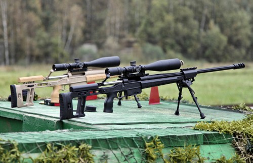 Hai khẩu Orsis T-5000 trong cuộc thi đấu bắn tỉa tại Nga. Ảnh: Wikipedia.