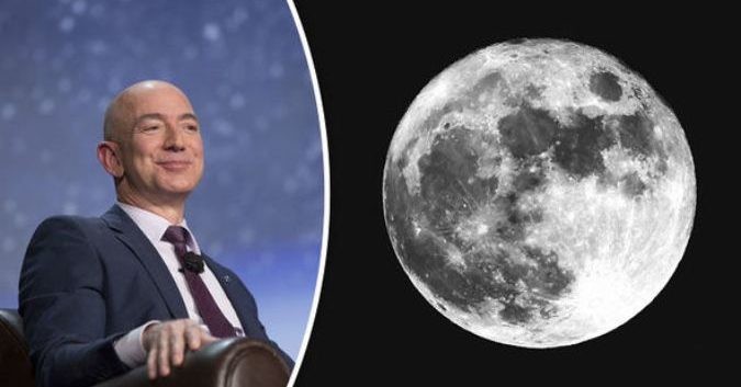 Ông chủ Amazon muốn giao hàng lên Mặt Trăng. Ảnh: Internet.