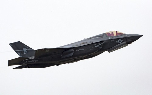 Tiêm kích F-35B cất cánh từ căn cứ Iwakuni. Ảnh: Dvidshub.