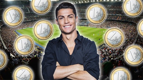 Ngôi sao Ronaldo có bao nhiêu tiền trong tay?