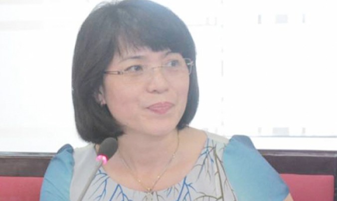Bà Hoàng Thanh Hương trao đổi với PV về vụ học sinh mầm non bị bỏ quên ở trường.
