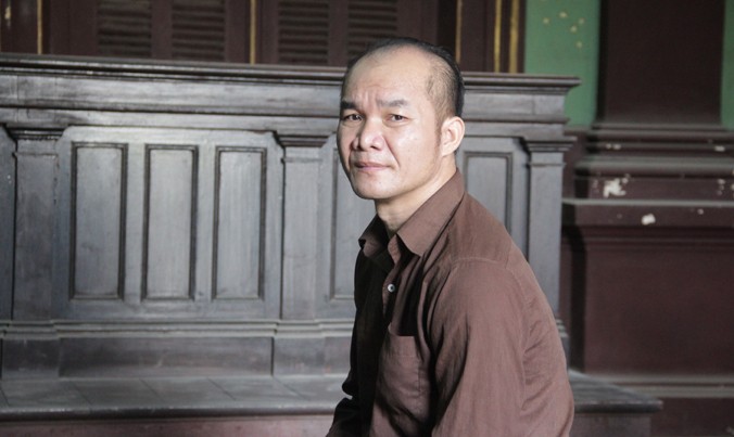 Hoàng Đức Dương tại tòa ngày 12/4. Ảnh: Tân Châu.