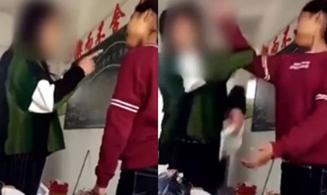 Cả nữ sinh và giáo viên đều tỏ ra giận dữ và lao vào đánh nhau.