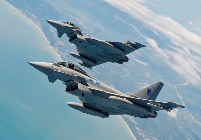 Máy bay tiêm kích đa năng Eurofighter Typhoon. (Ảnh: Eurofighter.com)
