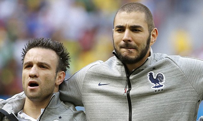 Benzema và Valbuena rất thân thiết trước vụ bê bối.