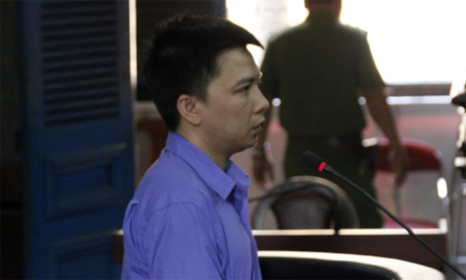 Hồ Thanh Hùng vừa bị tăng án tù sáng nay 25/5. Ảnh: Tân Châu.