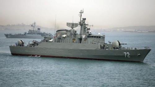 Tàu khu trục Alborz của Iran. Ảnh: TimesofIsrael.