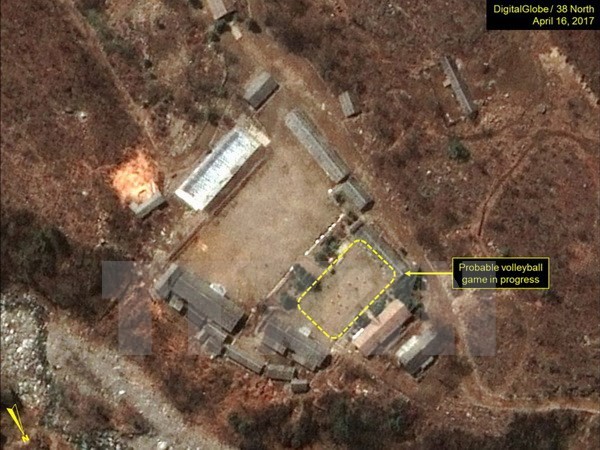Bãi thử hạt nhân Punggye-ri. Nguồn: Getty Images/TTXVN.