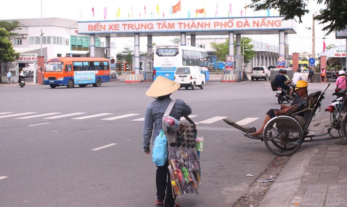 Bến xe Đà Nẵng, nơi xảy ra vụ việc một hành khách tử vong trên chuyến xe từ Lạng Sơn vào Đà Nẵng.