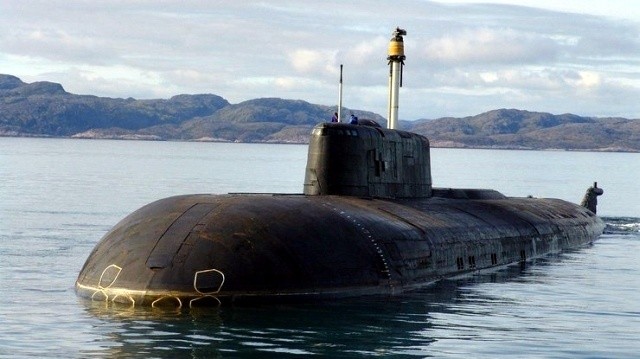 Tàu ngầm hạt nhân Smolensk thuộc dự án 949A (lớp Oscar-II) của Nga.