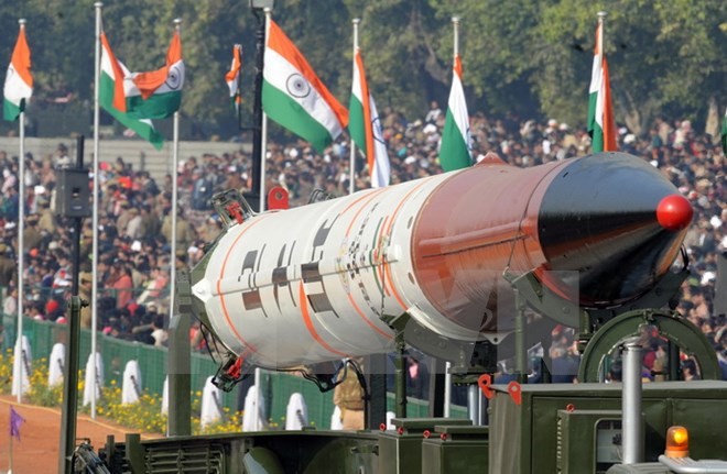 Tên lửa Agni-IV của Ấn Độ. Ảnh minh họa. Nguồn: AFP/TTXVN.