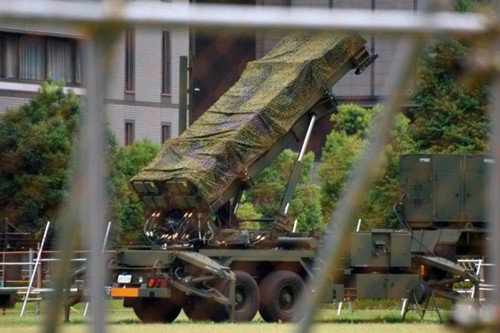 Hệ thống tên lửa đánh chặn tên lửa Patriot nâng cao 3 (PAC-3) của Nhật Bản. Ảnh: AFP.