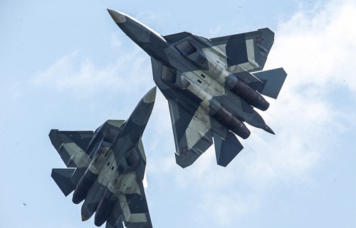 Những chiếc Su-57 của Nga. Ảnh: TASS.