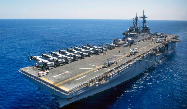 Tàu USS Wasp của Hải quân Mỹ. Ảnh: Stripes.