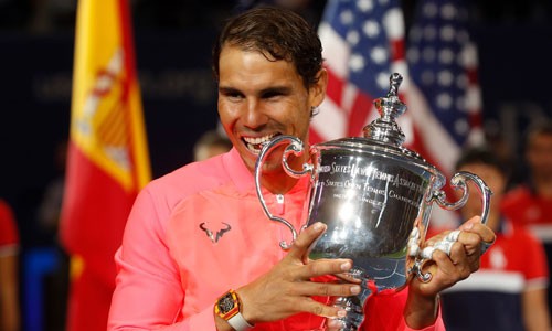 Nadal đã có danh hiệu Mỹ Mở rộng thứ ba. Ảnh: Reuters.
