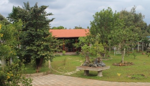 Nhà vườn xây dựng trái phép của gia đình ông Nguyễn Văn Đấu vẫn đang tồn tại.