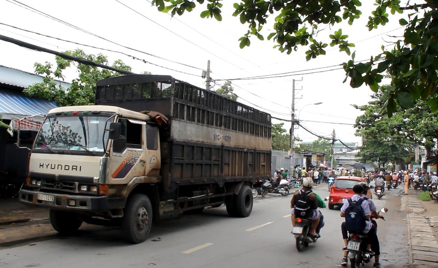 Hiện trường tai nạn.