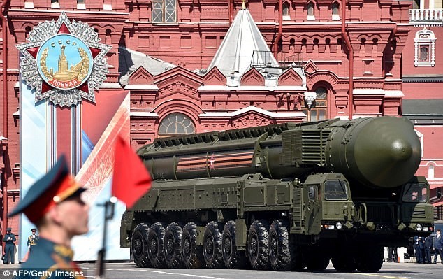 Tên lửa đạn đạo liên lục địa sử dụng nhiên liệu rắn RS-24 Yars. (Nguồn: AFP)