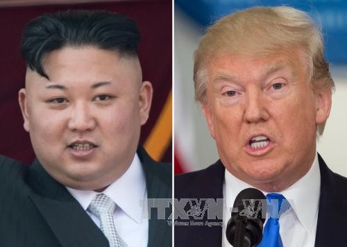 Nhà lãnh đạo Triều Tiên Kim Jong-un (trái) và Tổng thống Mỹ Donald Trump (phải). Ảnh: AFP/TTXVN.