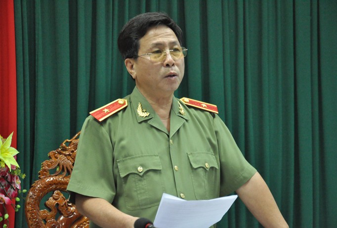 Thiếu tướng Phan Chí Thanh, Giám đốc Công an tỉnh Long An. Ảnh: Việt Văn.