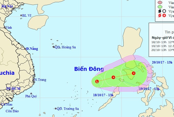 Xuất hiện vùng áp thấp trên Biển Đông, Nam Bộ mưa lớn