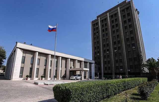 Đại sứ quán Nga tại Syria Ảnh: TASS.