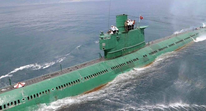 Tàu ngầm Triều Tiên. Nguồn: Sputnik.