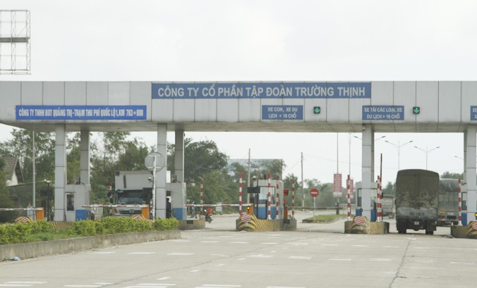 Trạm BOT Quảng Trị đặt tại Km 763+800 Quốc lộ 1. Ảnh: H.T.