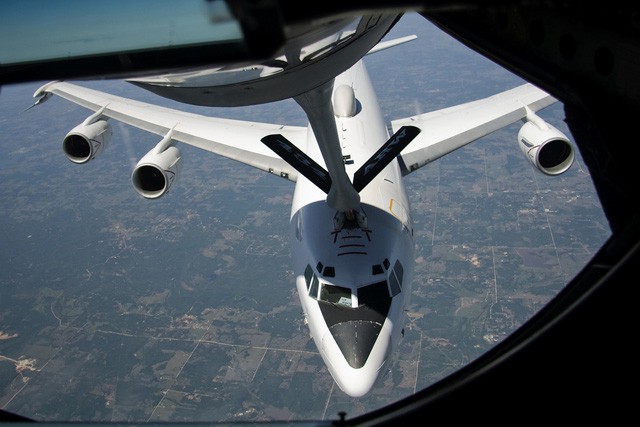 Một máy bay E-6B hay còn gọi là máy bay “ngày tận thế”của quân đội Mỹ. Ảnh: Getty.