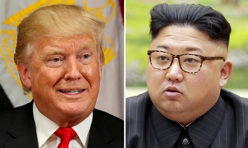 Tổng thống Mỹ Donald Trump (trái) và nhà lãnh đạo Triều Tiên Kim Jong-un. Ảnh: Reuters/KCNA.