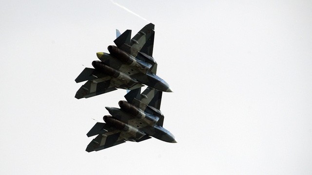 Máy bay chiến đấu Su-57 của Nga. Ảnh: Sputnik.