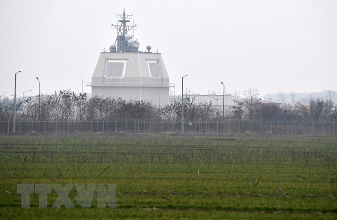 Hệ thống phòng thủ tên lửa tại căn cứ quân sự Deveselu của Mỹ ở Stoenesti, miền nam Romania ngày 15/1. Nguồn: AFP/TTXVN.