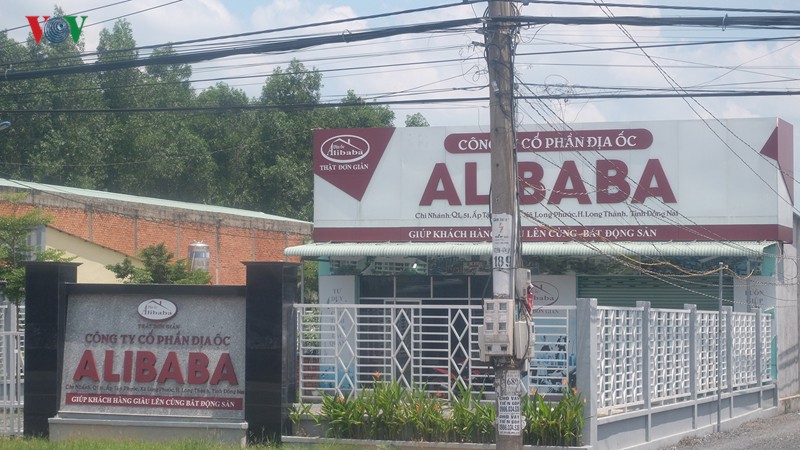 Một "văn phòng" của Alibaba tại huyện Long Thành, Đồng Nai.