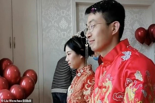 Đám cưới của Liu Wenchao và Sun Hanxiao tại Hàng Châu, Trung Quốc.