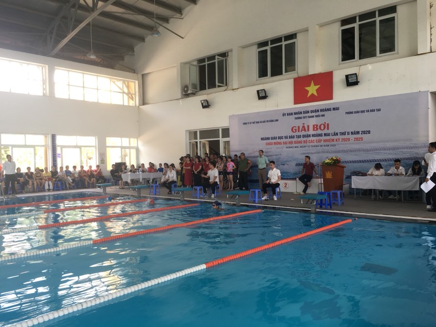 Quận Hoàng Mai, Hà Nội: Khai mạc giải bơi phòng chống đuối nước, đẩy lùi bệnh tật