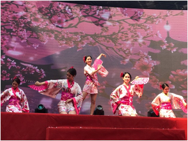 Không thể thiếu được màn múa Kimono đậm chất Nhật Bản trong Lễ khai mạc 