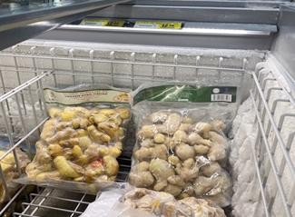 Gừng Việt Nam bày bán tại siêu thị ở khu Haymarket, Sydney