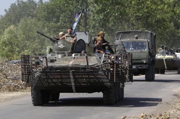 Lính Ukraine ở Donetsk hôm 9/8