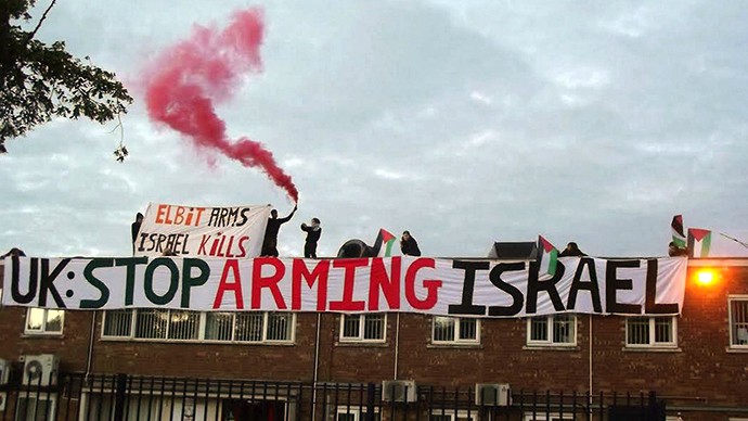 Biểu tình phản đối cung cấp vũ khí cho Israel tại Anh