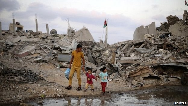 Gần 17.000 ngôi nhà ở dải Gaza đã bị bom đạn phá huỷ