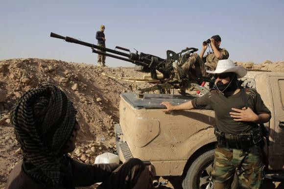 Các tay súng người Kurd Peshmerga ở bắc Iraq