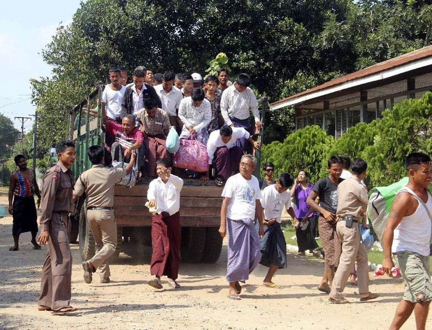 Nhưng tù nhân được trả tự do ở Yangon, Myanmar