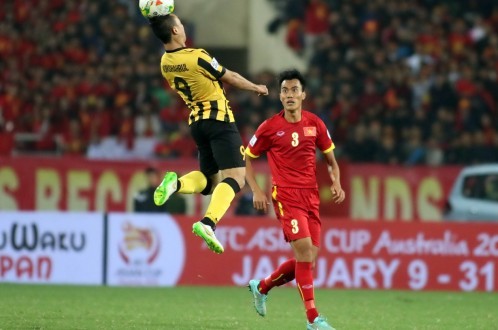 Phước Tứ trong trận thua Malaysia 2-4 ở bán kết lượt về AFF Suzuki Cup 2014. Ảnh: Internet