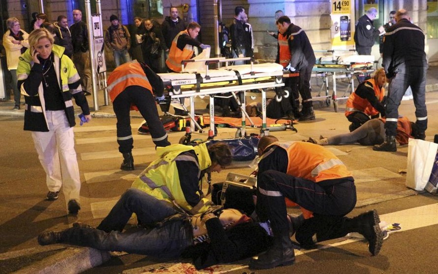 Hiện trường vụ tấn công ở thành phố Dijon hôm 21/12