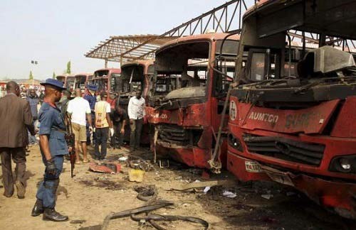 Một vụ đánh bom bến xe bus ở Nigeria